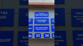 Синие таблички на дверь