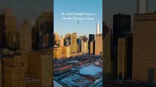 Cold & Beautiful Sunrise on Christmas Morning in Chicago 🎄 #chicago #timelapse #sunrise #hyperlapse