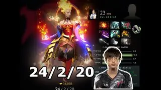 Dota 2 23savage Lina Carry VS HellRaisers Lima Major