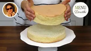 How to evenly slice or cut sponge cake into layers without using a pastry saw or knife? Dorotka's...