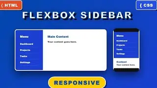 Flexbox Sidebar Layout | Responsive HTML & CSS Tutorial for a Real Client