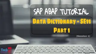 1. Create a Custom table in SE11 - SAP ABAP - TechTablet