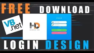 FREE Login Design | Flat UI (VB.Net)