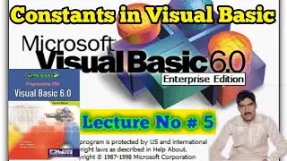Constants in visual basic complete details