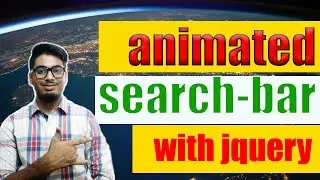 How to create an amazing animated Search Bar in Jquery for beginner
