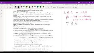 Set Notations and Real Numbers