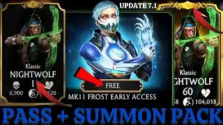 MK11 Frost Free Early Access + Klassic Nightwolf Summon Pack & Kombat Pass | MK Mobile Update 7.1