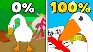 I 100%'d Untitled Goose Game... VERY Incorrectly