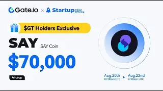 GATE İO SAYCOİN STARTUP AİRDROP 70 000 DOLAR KATILIM DETAYLARI  #GateioStartup #Airdrop  #SAY