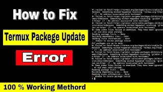 How to fix Termux packege Update Error | Termux Sinhala Tutorial | Episode 66 | SL Android