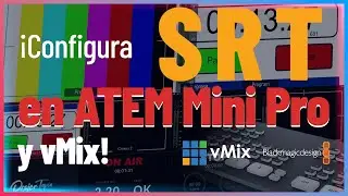Como configurar SRT personalizado en #ATEM MINI PRO new #update 9.5 (2024)