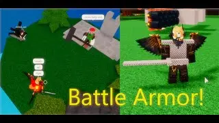 Build a boat Armor suit battle! Roblox