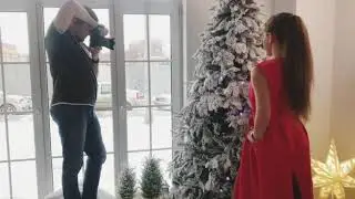 Backstage с фотосессии в профессиональной фотостудии