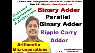 Binary Adder || Arithmetic Microoperations || Binary Parallel Adder || Ripple Carry Adder || CA | CO
