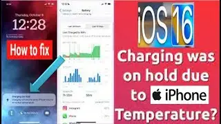 Charging on hold charging will resume when iPhone returns to normal temperature