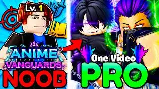 I Went NOOB To PRO In Anime Vanguards In One Video! (Roblox)