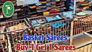 Pothys Oppanakara Street Coimbatore ன் ✨ Basket Saree Collections ✨ Buy 1 Get 1 Saree New Collection