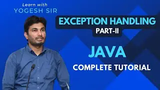 #39 Exception Handling (Part - 2) : Multiple Catch Block