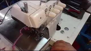 Four thread overlock industrial sewing machine excellently suit for light & medium weight materials