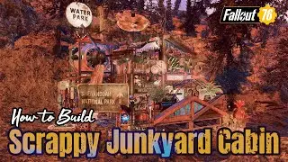 Building a Cabin From Scrap - Junkyard Cabin Build Showcase & Tutorial #Fallout76