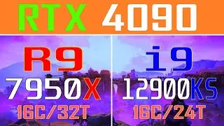 INTEL i9 12900KS vs RYZEN 9 7950X || RTX 4090 || Which one Better ?