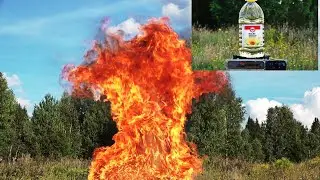 Раскаленное масло плюс вода. Ведро раскаленного масла. Hot oil plus water.