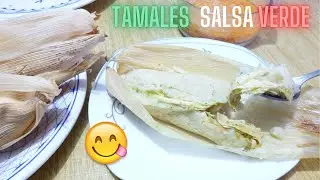 Receta tamales salsa verde con pollo