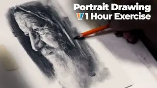 Portrait Drawing with Charcoal