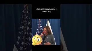 #KamalaHarris gets caught flat-footed when a reporter asks her about #Trump