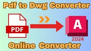 How to convert pdf to autocad | convert pdf to dwawing autocad