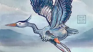 Painting another Great Blue Heron! | A Procreate Time lapse