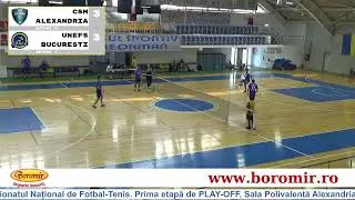 Dublu, CSM ALEXANDRIA vs UNEFS BUCURESTI, C.N. DE FOTBAL-TENIS