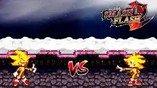 SSF2 Mods: Archie Super Sonic vs Game Super Sonic
