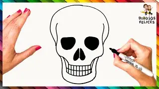 Cómo Dibujar Una Calavera Paso a Paso 💀 Calavera Dibujo