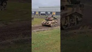 M3A1 Stuart III and Panzer III at the TANKFEST 2024 - The Tank Museum
