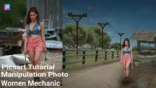 Picsart Manipulation photo | Cute Mechanic | Picsart Editing Tutorial | dramatic Photo