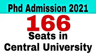 Central university of Haryana Phd Admission Notification 2021 | Phd Entrance Exam 2021