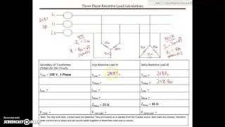 3 Phase Resistive Load Calculation #2
