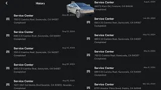 All My Tesla Cybertruck Service History Since I Purchased it in March to Get it Near Perfect