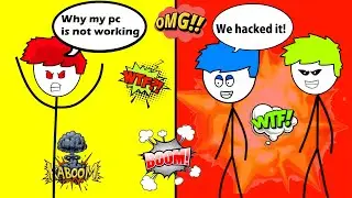 When A gamer's brother hacks his pc!