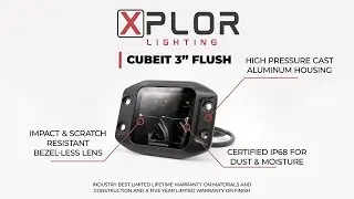 Go Rhino XPLOR Lighting - CUBEIT 3" Flush Mount