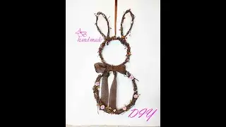 Пасхальный кролик из веточек березы./DIY: Easter bunny.