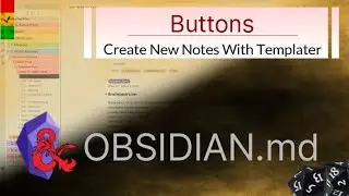 OUT OF DATE - Obsidian - Buttons with Templater