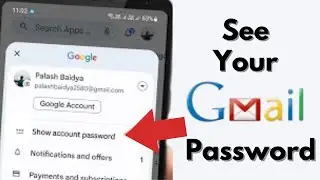 How To Know Your Gmail Account Password If You Forgot