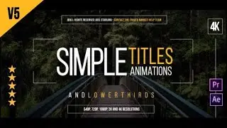Gold Simple Titles | 4K