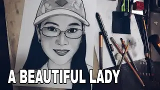 I Perfectly Captured a Girl In Caps and Glasses: Drawing of a Girl