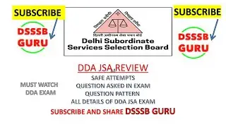 DDA JSA EXAM REVIEW 