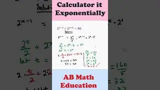 How to Solve Exponential equations by desmos, & Scientific Calculator #mathhack #satexam #maths