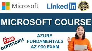 Microsoft Azure Fundamentals Free Course with Certificate | 12 Month  LinkedIn Premium Voucher
