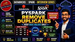76. Databricks|Pyspark:Interview Question|Scenario Based|Max Over () Get Max value of Duplicate Data